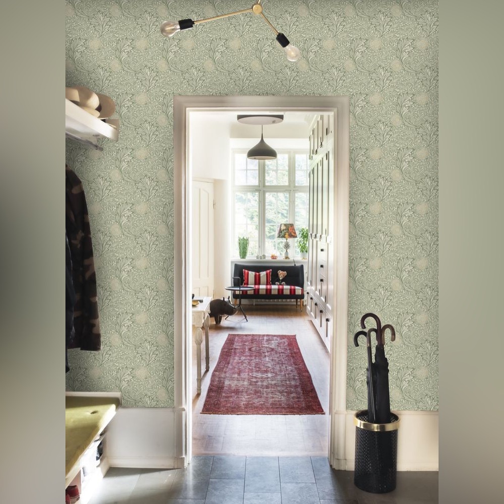 🔥CLOSET CLEAR OUT🔥 NEW Morris & Co.Apple Wallpaper (2 rolls) Read Description✨ - Picture 6 of 9